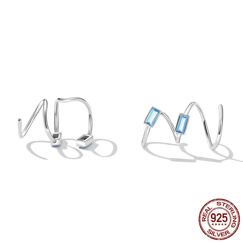 Stylish sterling silver hoops featuring personalized zircon earrings for a unique look