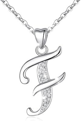 26 Letters Niche Sterling Silver Letter Necklace Clavicle Chain