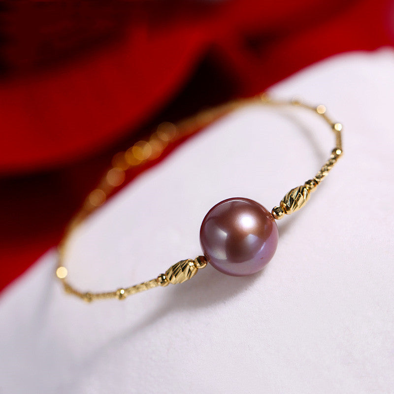 Purple Freshwater Symphony Pearl Bracelet