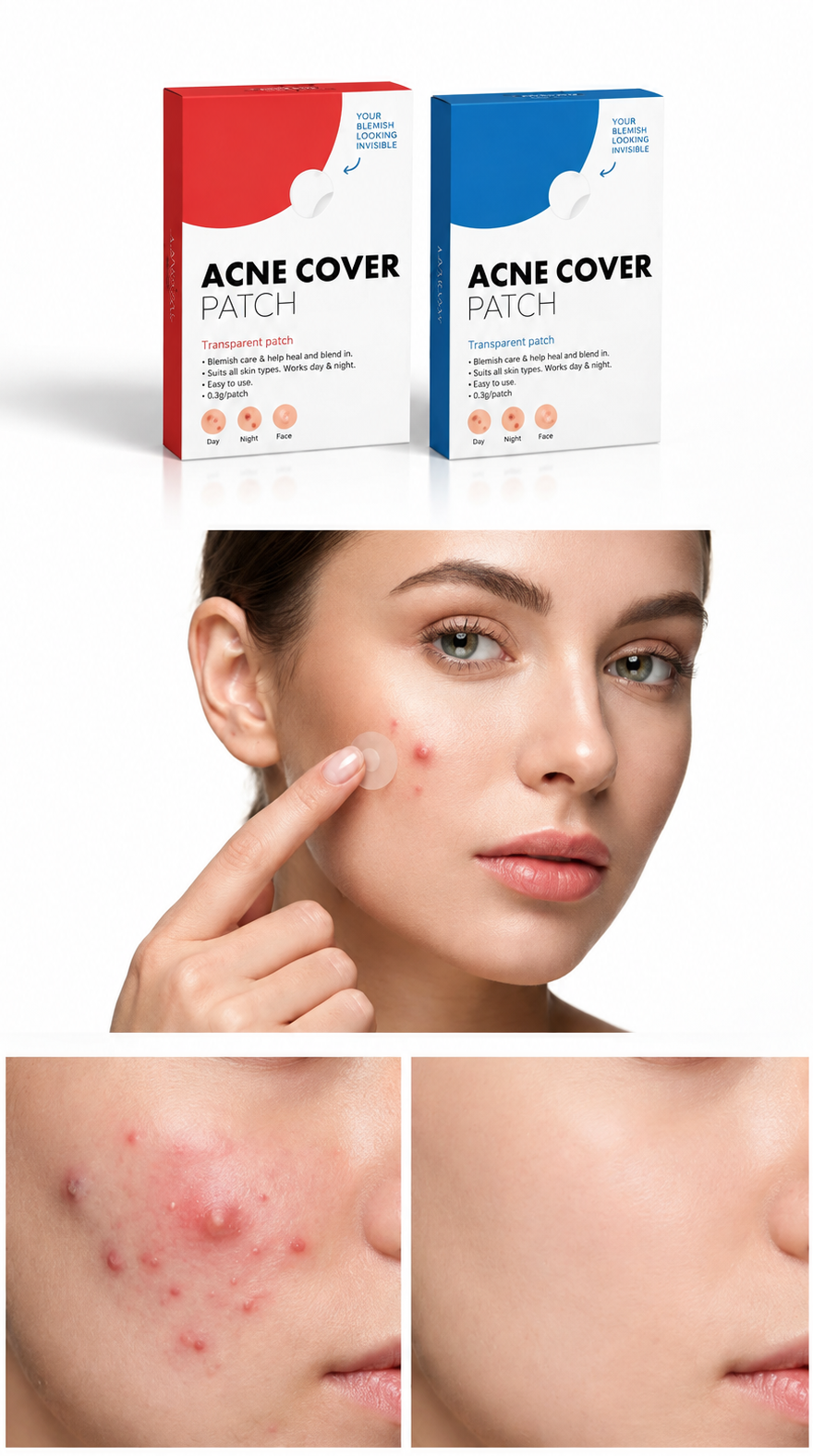 Stylorix invisible hydrocolloid acne patches