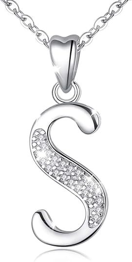 26 Letters Niche Sterling Silver Letter Necklace Clavicle Chain