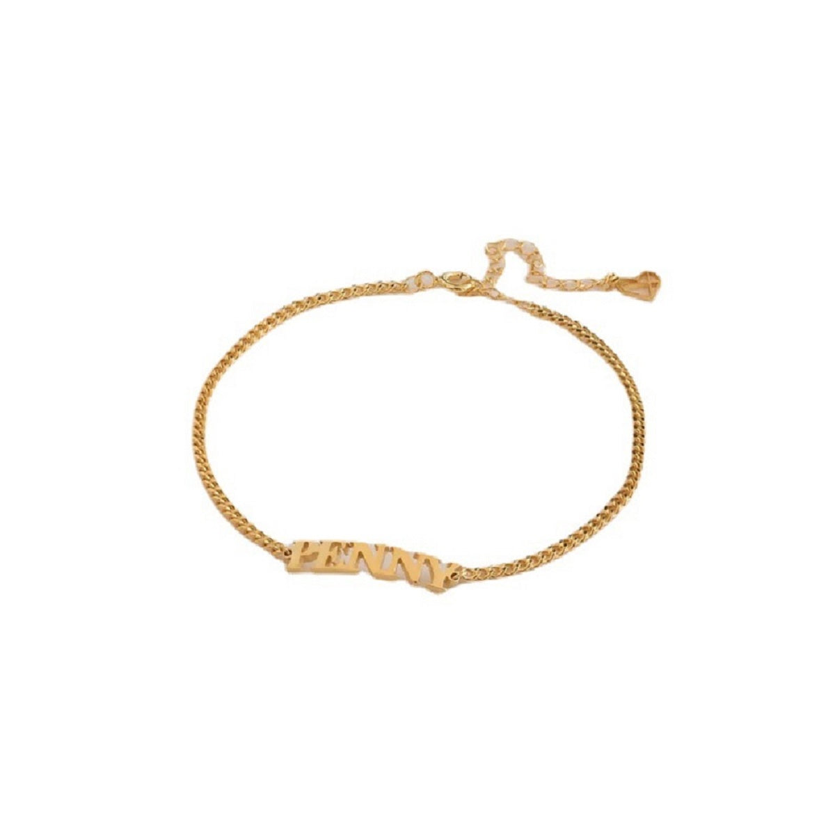 DIY Personalized Stainless Steel Name Bracelet Custom English Bracelet