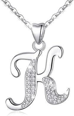 26 Letters Niche Sterling Silver Letter Necklace Clavicle Chain