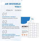 Hydrocolloid pimple patch on card sheet