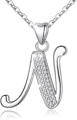 26 Letters Niche Sterling Silver Letter Necklace Clavicle Chain