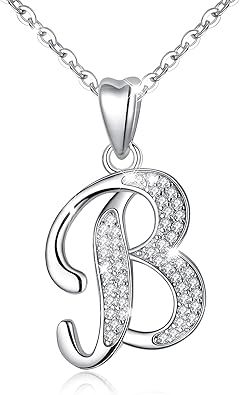 26 Letters Niche Sterling Silver Letter Necklace Clavicle Chain