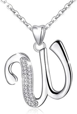 26 Letters Niche Sterling Silver Letter Necklace Clavicle Chain