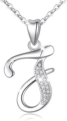 26 Letters Niche Sterling Silver Letter Necklace Clavicle Chain