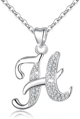 26 Letters Niche Sterling Silver Letter Necklace Clavicle Chain