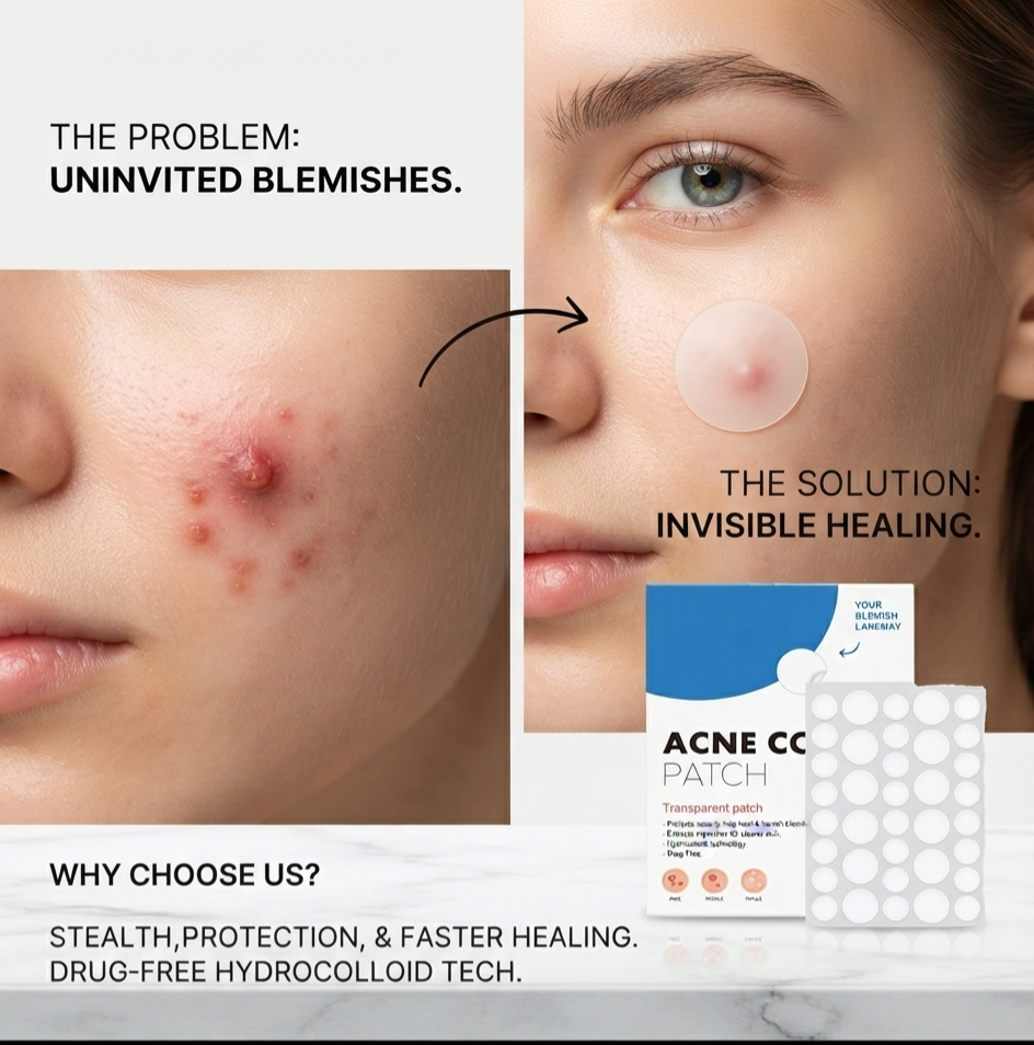 Hydrocolloid acne patch packaging