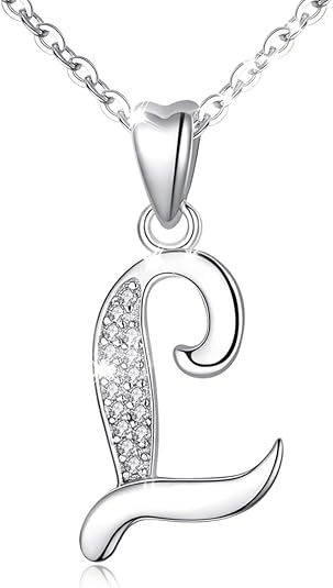 26 Letters Niche Sterling Silver Letter Necklace Clavicle Chain