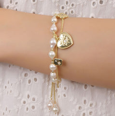 Love Freshwater Pearl Fashion Bracelet