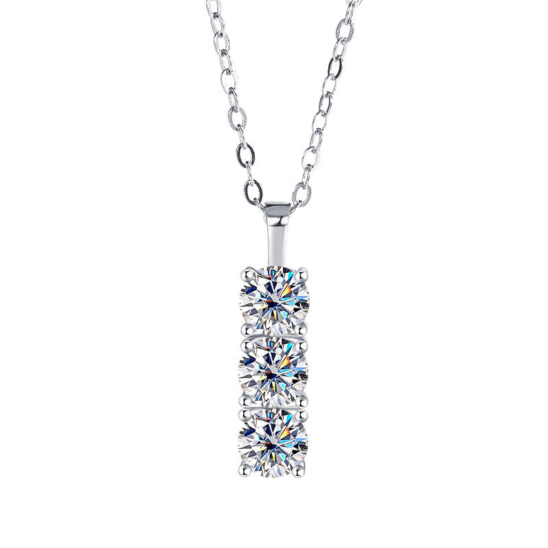 Moissanite Full Diamond Necklace Women's Simple