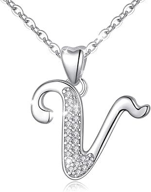 26 Letters Niche Sterling Silver Letter Necklace Clavicle Chain