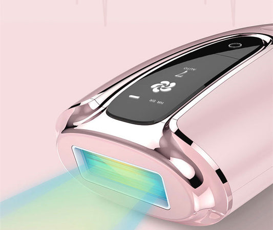 Smooth Beam pink laser hair removal device with digital display and light emission for hair reduction