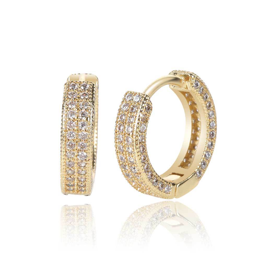 Gold Statement Earrings with Sparkling Jewels Perfect for Stylish Looks, pop hoop earrings USA