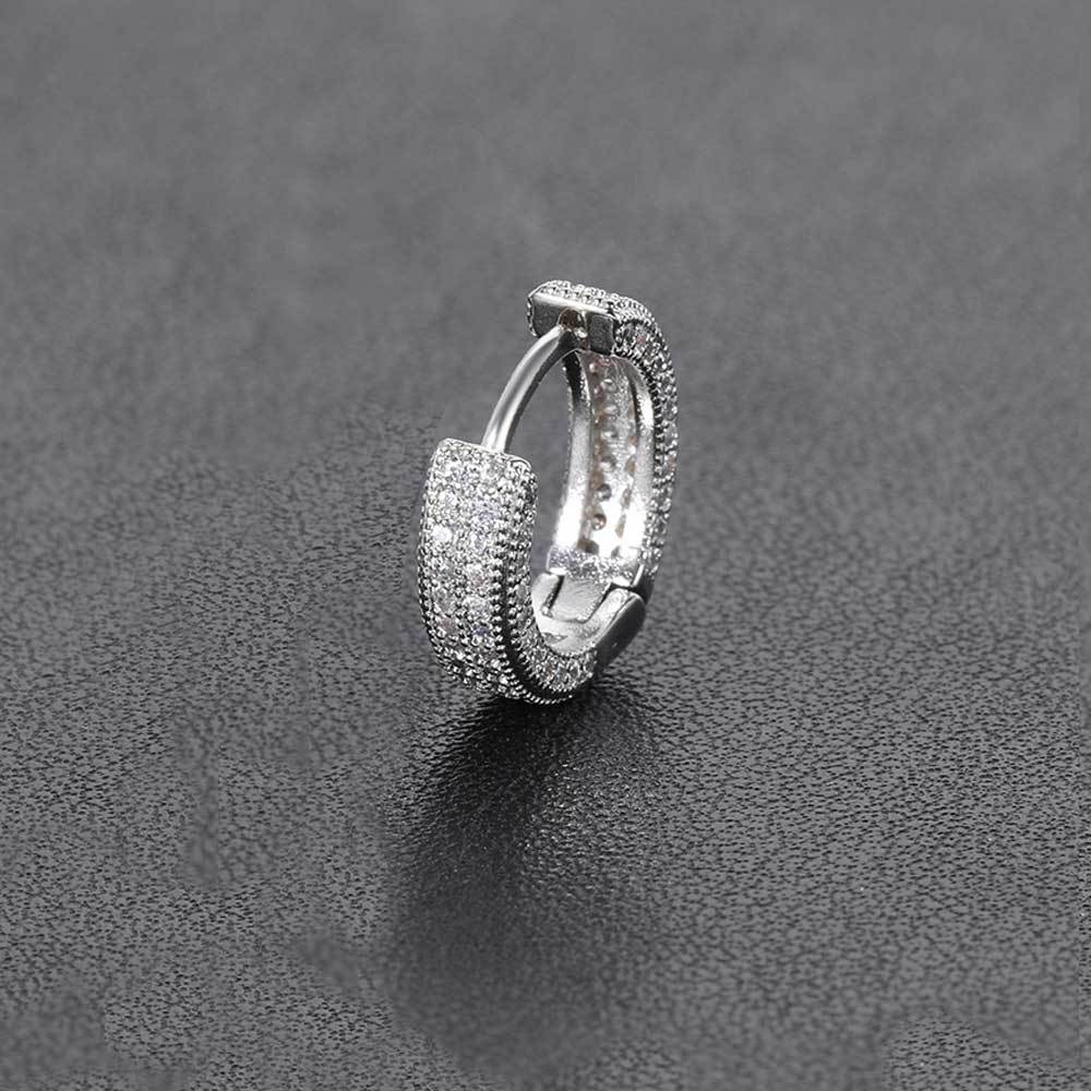 Stylish pop hoop earrings USA featuring shimmering stones for a chic look