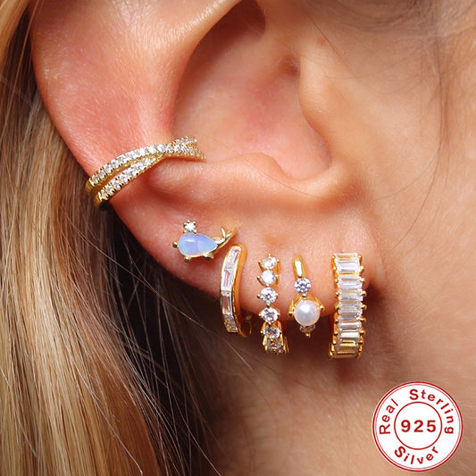 Stylish Statement Earrings featuring Sterling Silver Crystal Earrings for a chic look